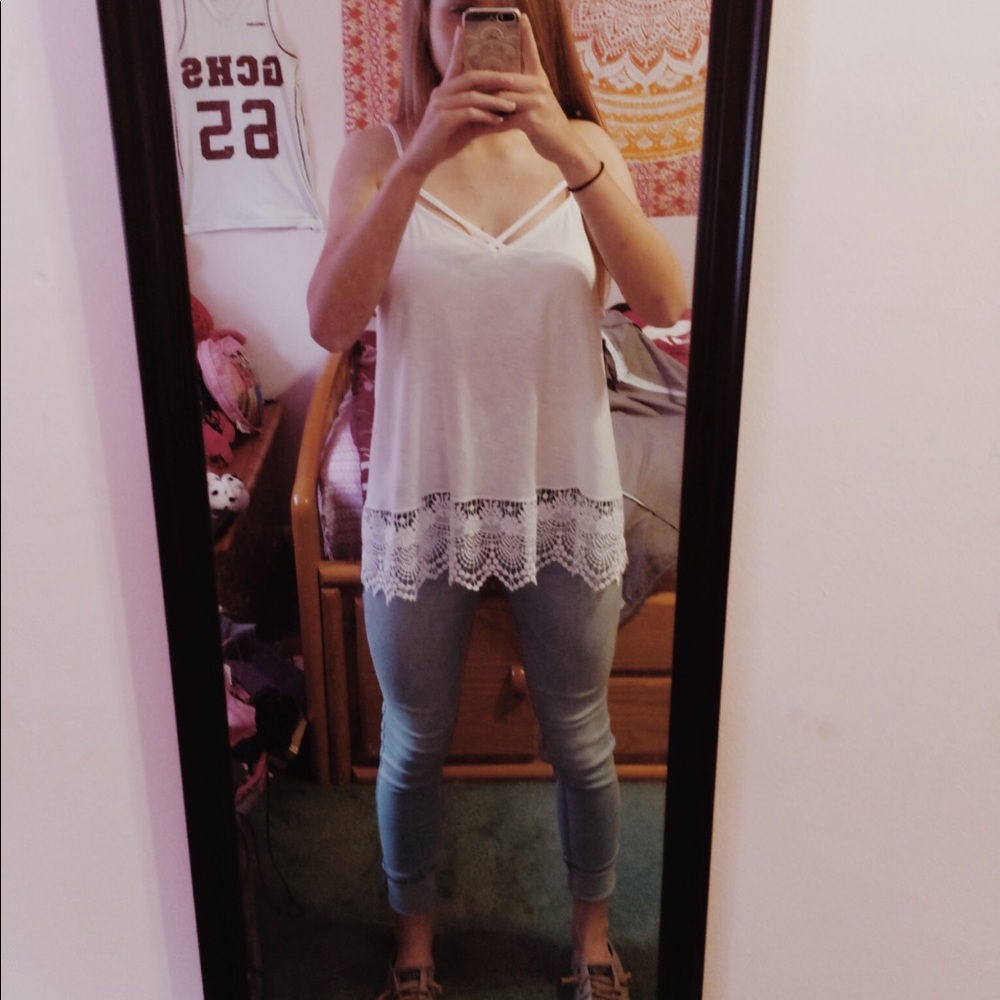 White tank top